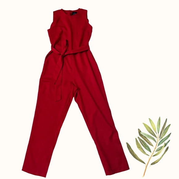 Red Romper tie front - Picture 2 of 4